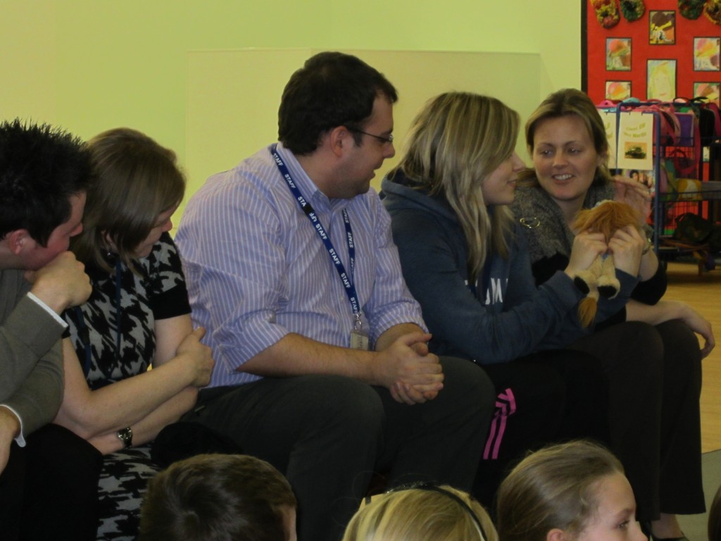 Lewis meets New Ford teachers Lewis the Lion