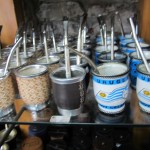 Uruguayan maté pots and straws