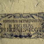 Typical tiles outside buildings in Colonia