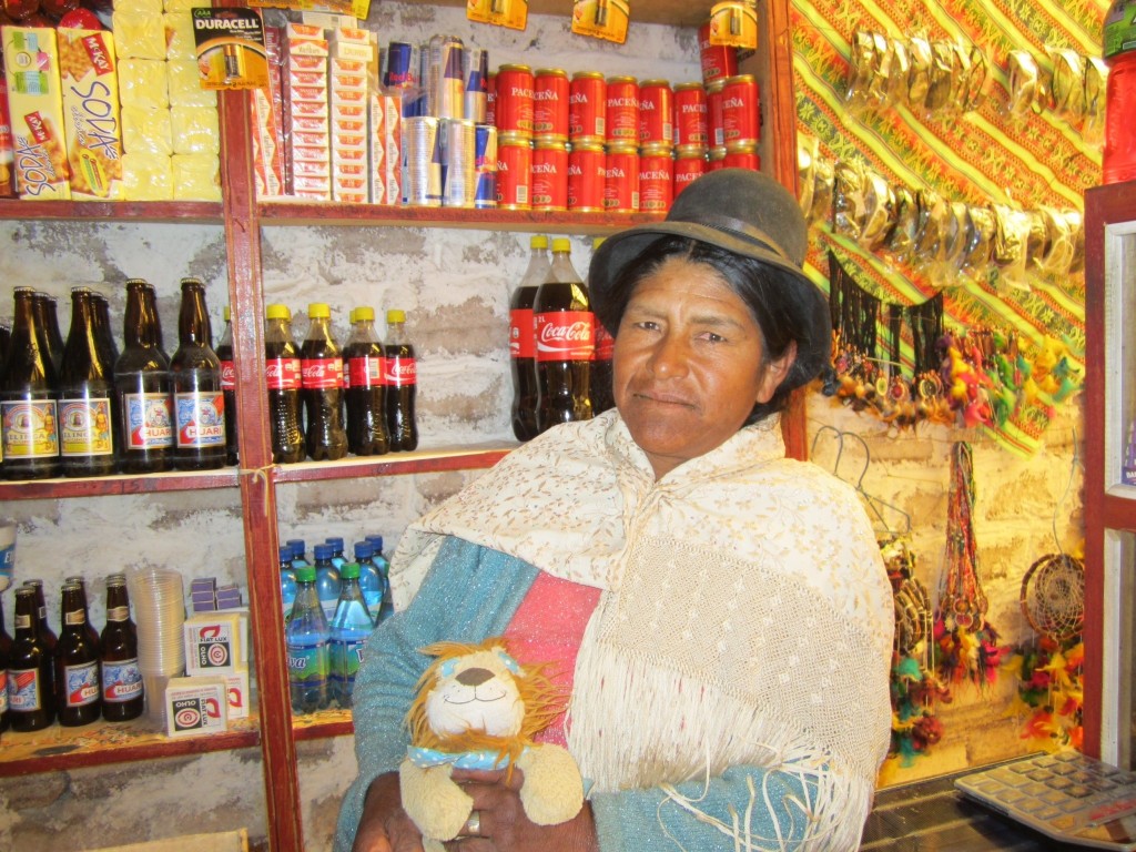 A shop-seller in Uyuni
