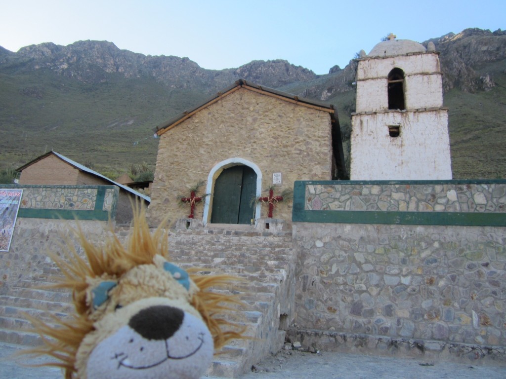 Lewis at the remote church of San Isidro