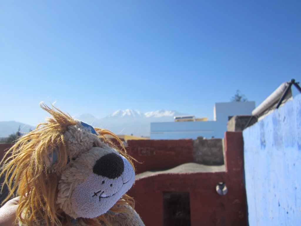 Lewis has a wonderful view of the Andes from the Convent