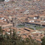 Looking down on Cusco's Plaza de Armas