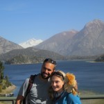 Lewis the Lion with Ofer and Helen in Bariloche, Argentina
