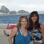 Helen and her cousin, Amy in Rio de Janeiro, Brazil