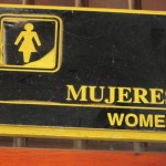 A sign for women's toilets
