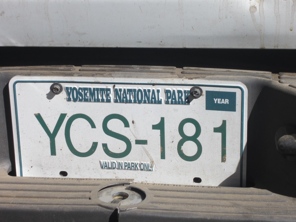 A unique Yosemite National Park plate!