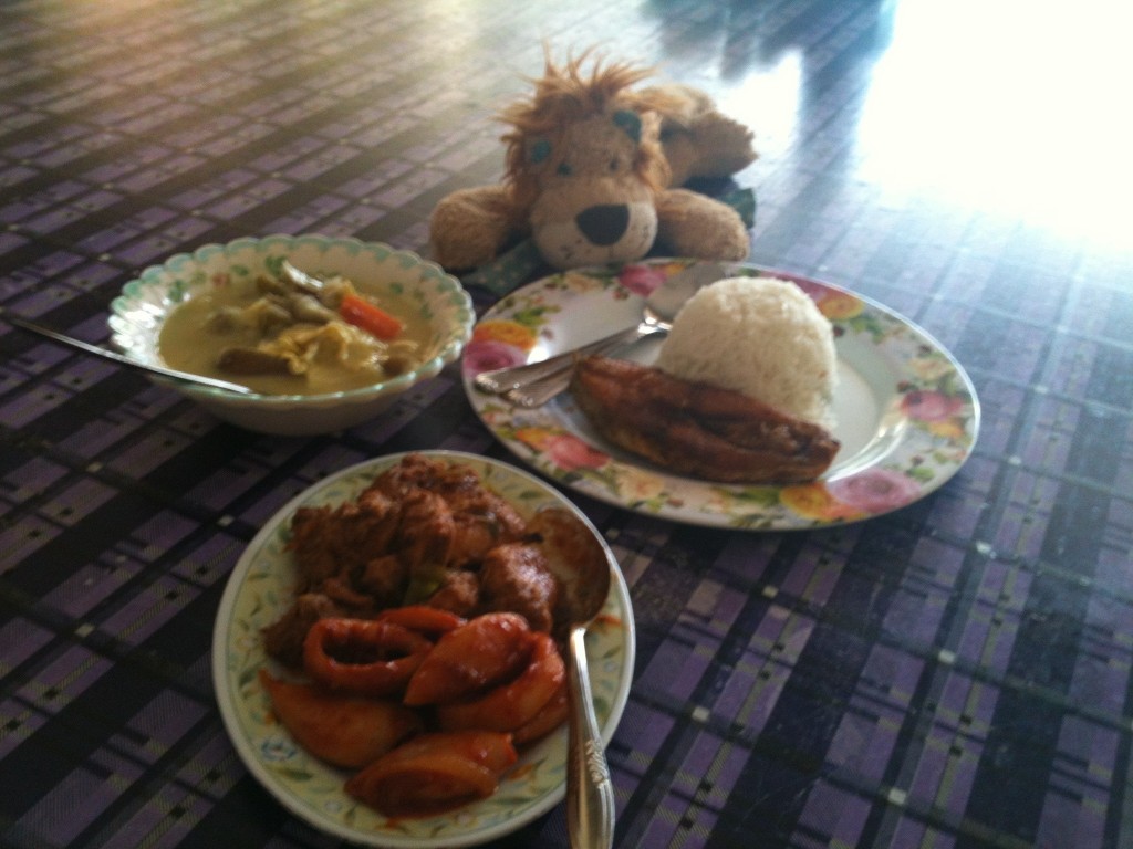 A Malaysian feast for lunch