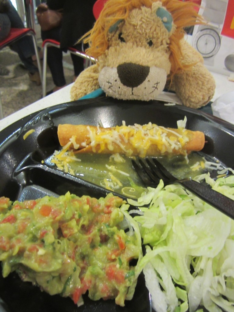Mexican food is especially popular in South-West America: Taquitos and guacamole