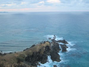 Looking out over Australia's most easterly point