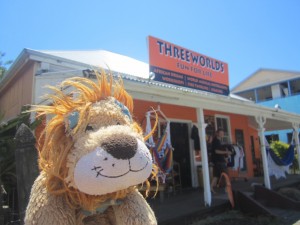Lewis the Lion sees a shop with circus tricks