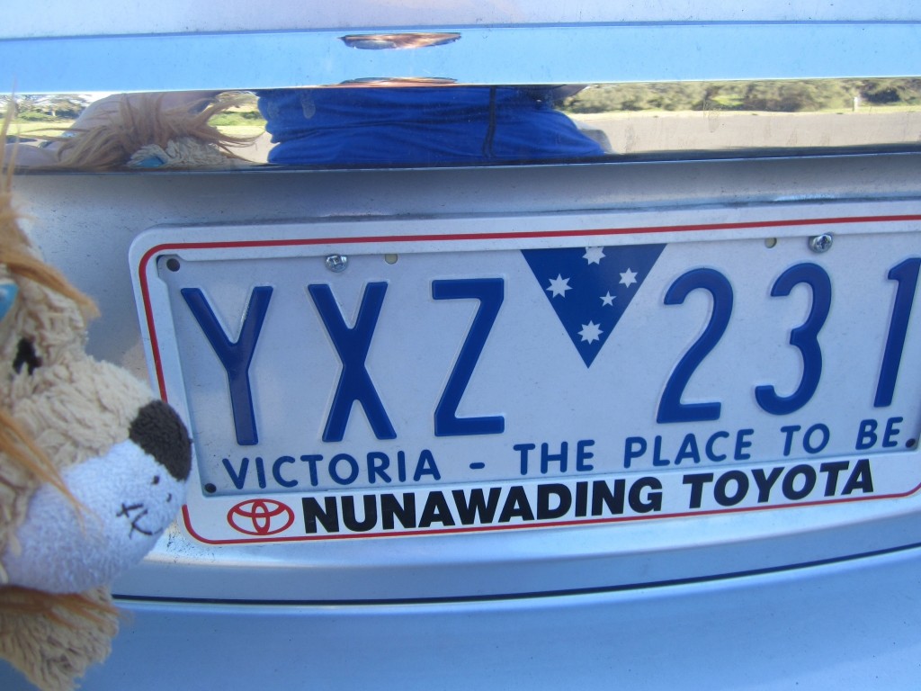 Victoria: The Place to Be - another Australian registration plate