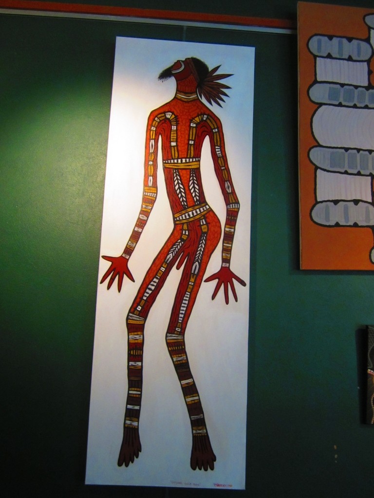 A painting of an Aboriginal man