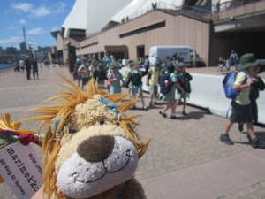 Lewis sees a school trip to the Sydney Opera House