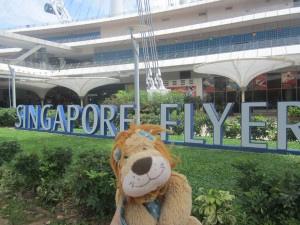 Lewis the Lion investigates the prices for the Singapore Flyer