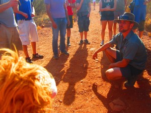 Camel explains about Outback 'Bush Tucker!'