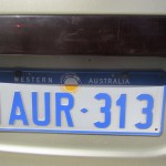 A Western Australia Number Plate