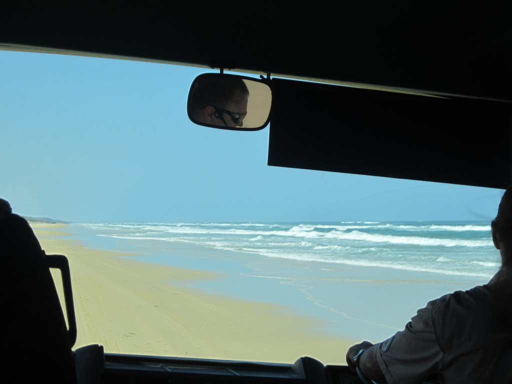 Driving along miles and miles of golden coastline
