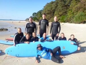 The surfing gang