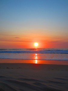 A magnificent sunrise on Fraser Island, Australia 