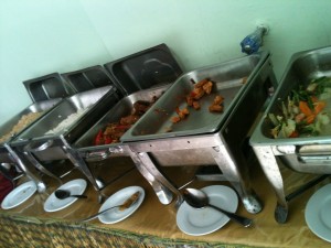 A savoury Indonesian buffet breakfast
