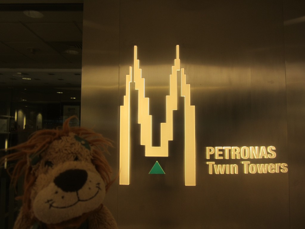 Lewis the Lion gets ready to ascend the famous towers