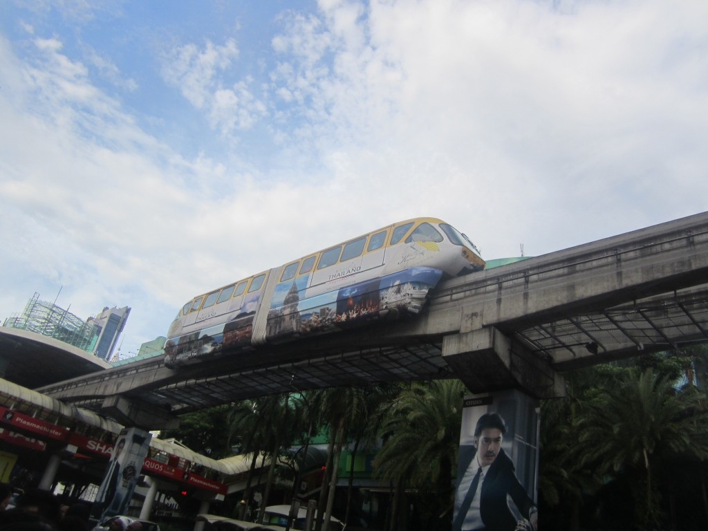 KL's monorail rides high above the city streets