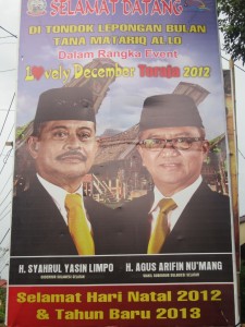 A Merry Christmas 2012 and a Happy New Year 2013 from the Governor and deputy Governor of South Sulawesi