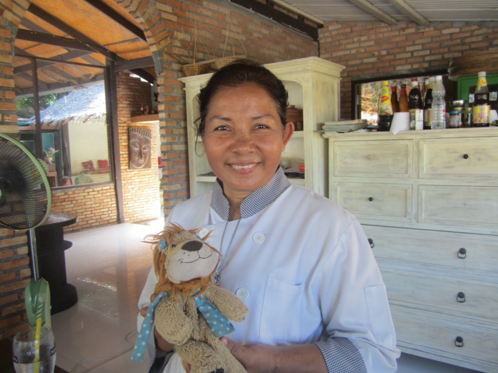 Lewis the Lion and his fantastic Thai cookery teacher, Oi