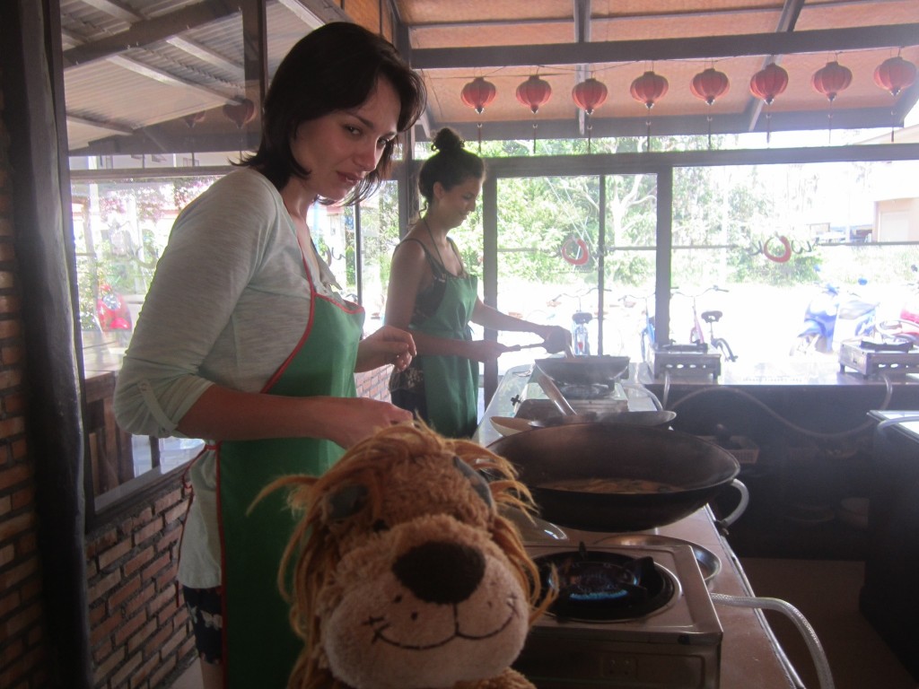 The chefs move into the kitchen