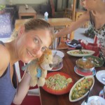 Lewis the Lion and Helen enjoy a real Thai feast