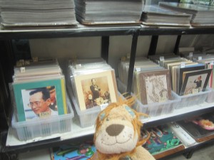 Locals can buy many photos of the Thai monarchy in the Chatuchak Market