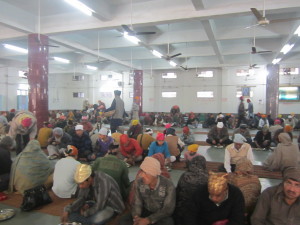 Many people are fed at the Gurdwara
