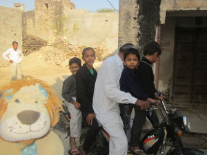 Five on a bike - it's all quite normal in India!