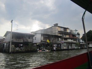 Traditional housing on the Bangkok canals