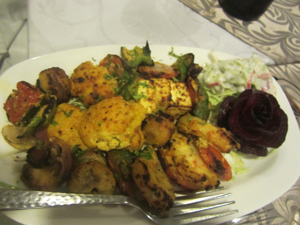 Indian cheese - Paneer and vegetable salad