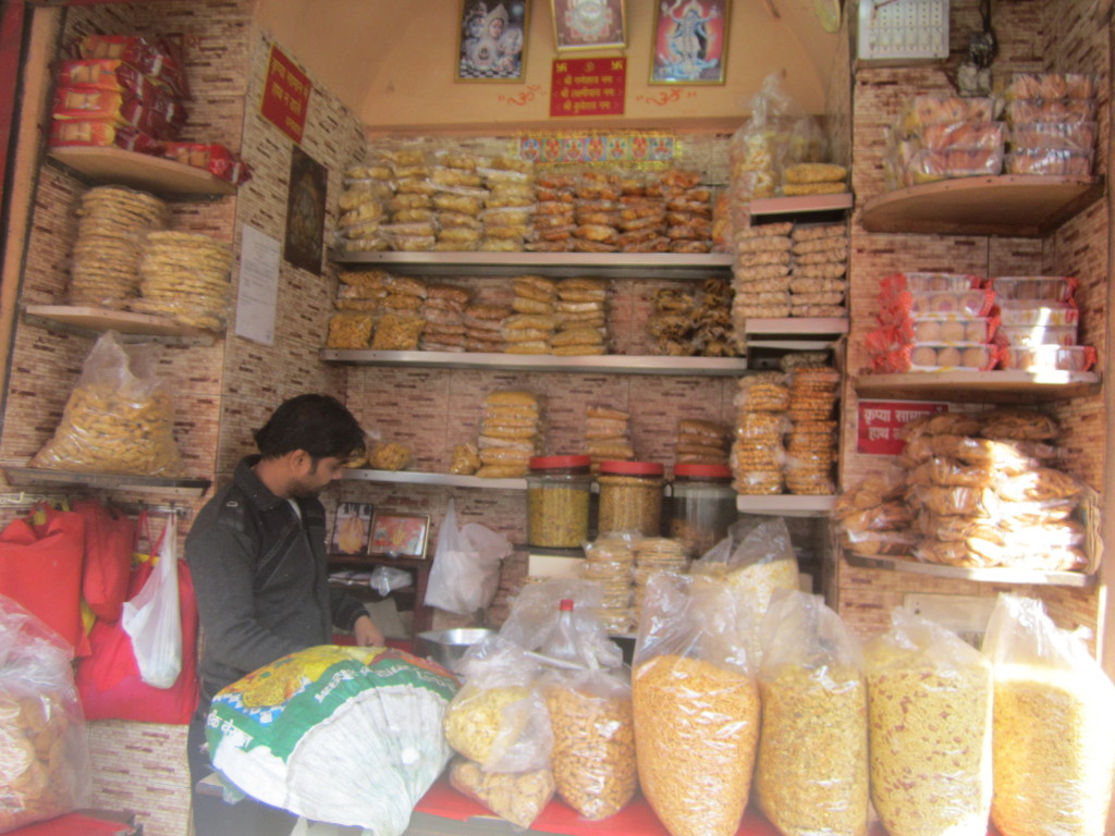 A dry-food store in New Delhi