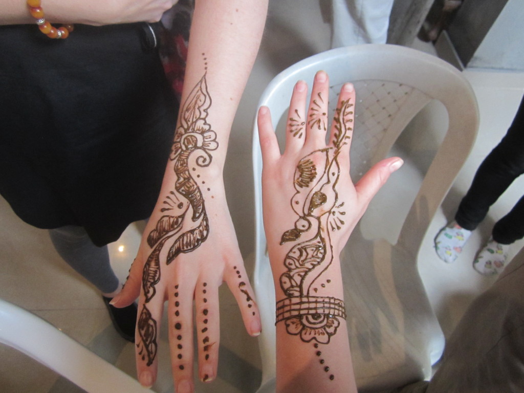 Two henna designs