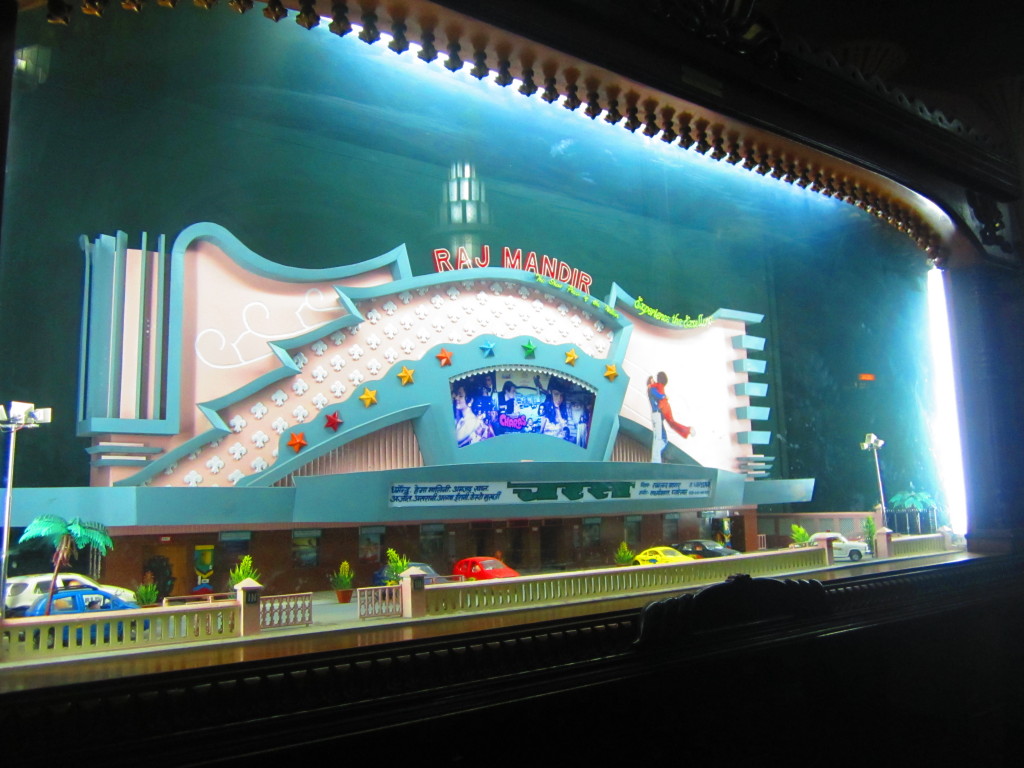 A model of the Raj Mandir: the largest cinema hall in Rajasthan