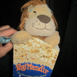 Lewis the Lion is as big as the popcorn box!