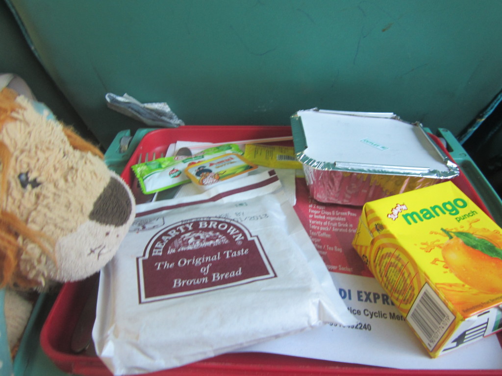 An Indian breakfast on the train