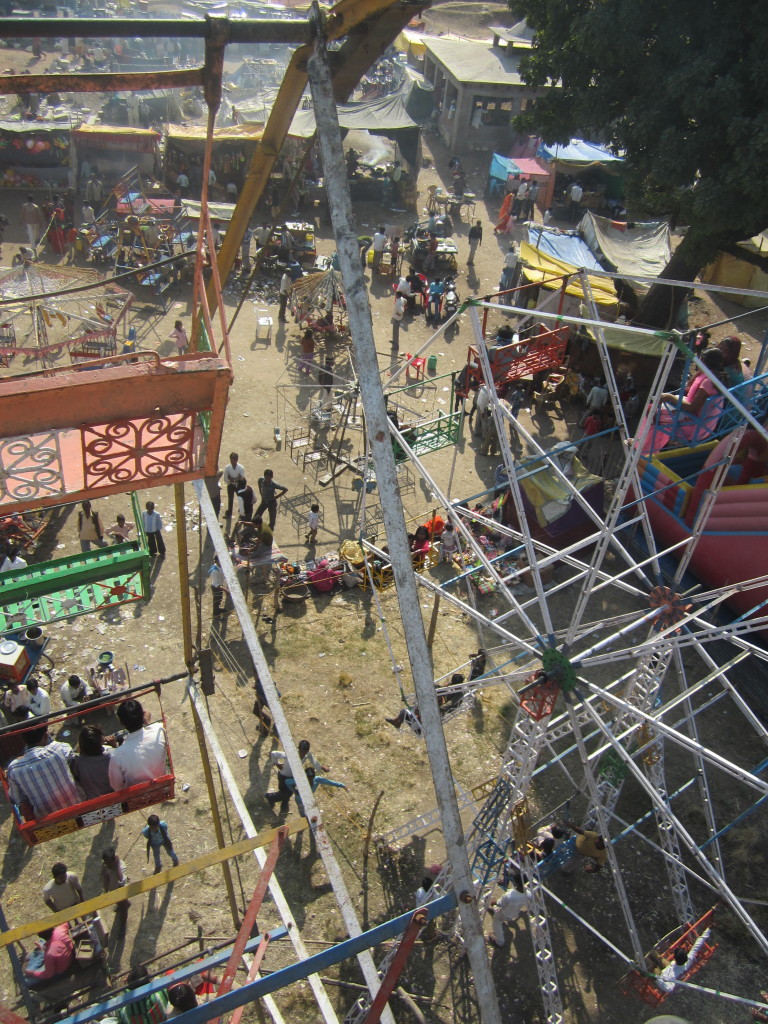 A view from the top of the Alipura fair