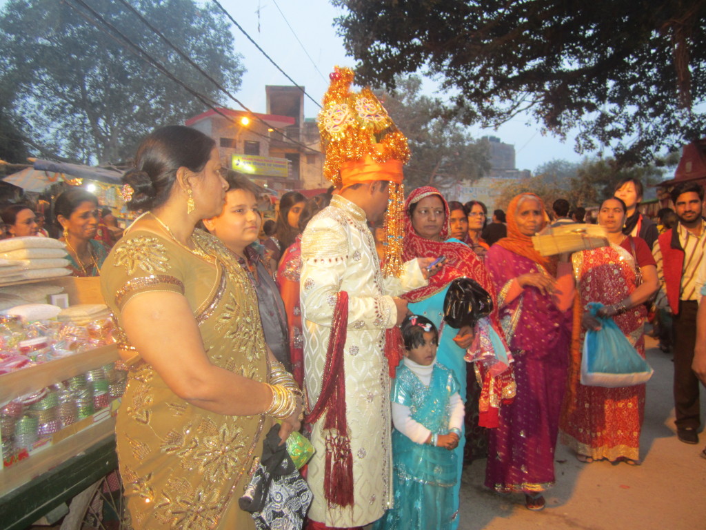A traditional Hindu wedding ceremony in Varanasi