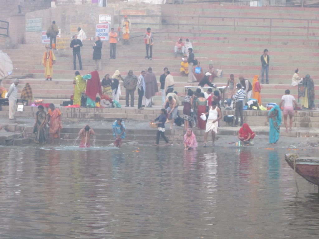 Hindus take the holy dip in the River Ganga