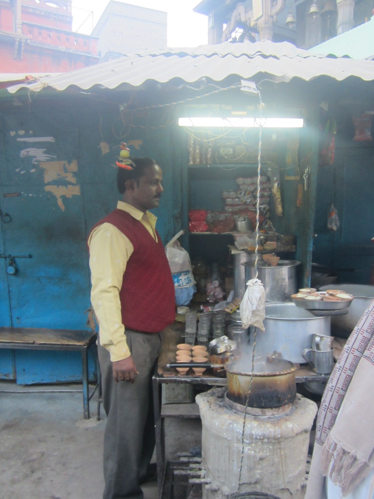 Chai masala is served on the streets of Varansi